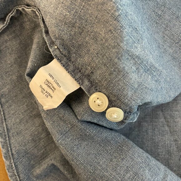 J Crew Women's Light Chambray Button-down Shirt, Size L - Picture 7 of 7